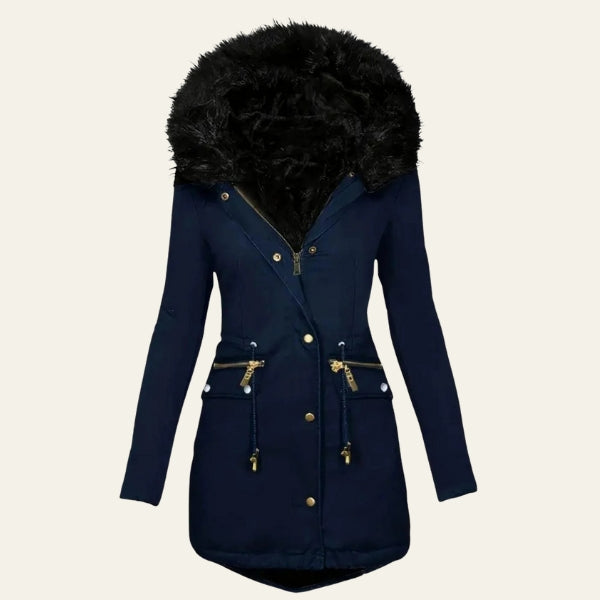 The Cindy Faux-Fur Hooded Parka Jacket