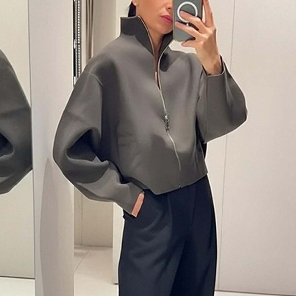 The Milan Cropped Zip Jacket