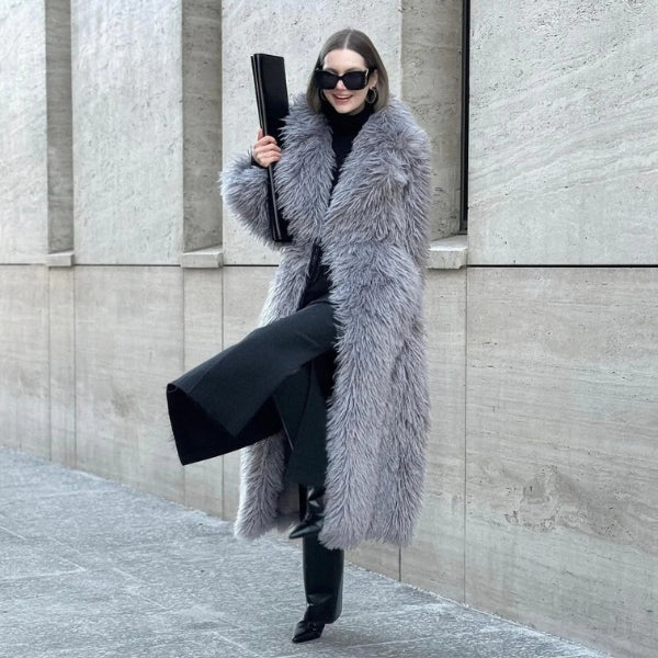 The Oslo Faux Fur Maxi Coat