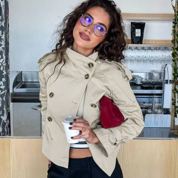 The Chelsea Belted Short Trench Jacket