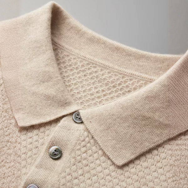 The Lucerne Cashmere Polo Knit