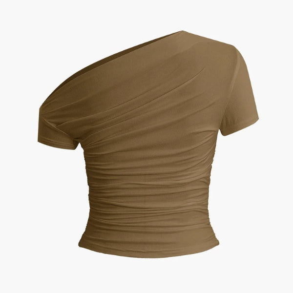 The Amalfi Asymmetric Ruched Top