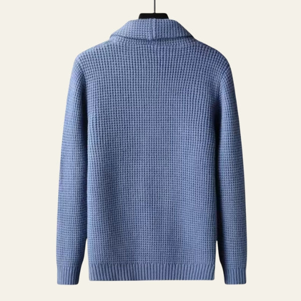 The Kyoto Waffle-Knit Shawl Cardigan