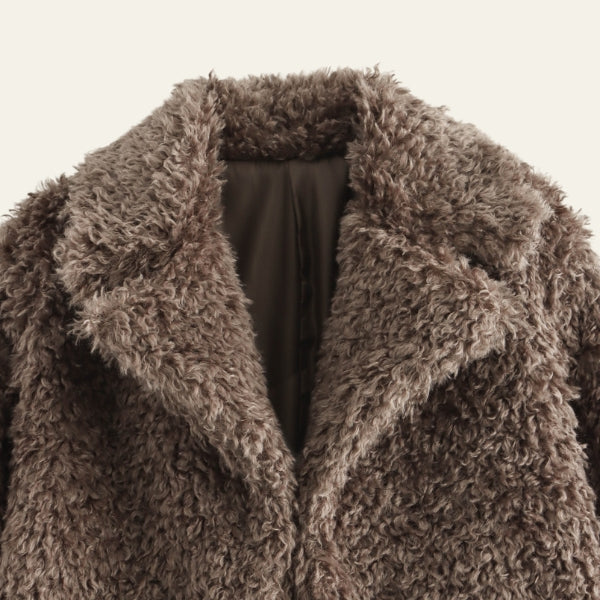 The Siena Curly-Texture Short Coat