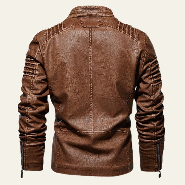 The Berlin Ribbed Leather Jacket