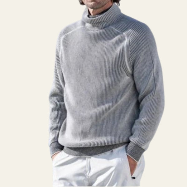The Milan Ribbed Turtleneck Sweater