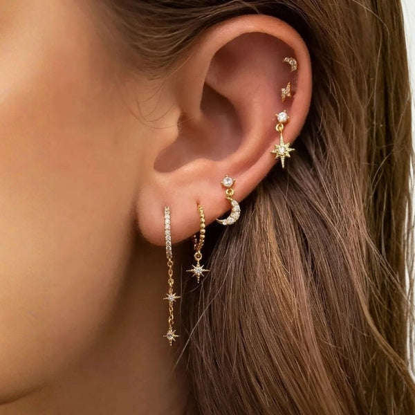 The Luna Celestial Mismatch Earring Set