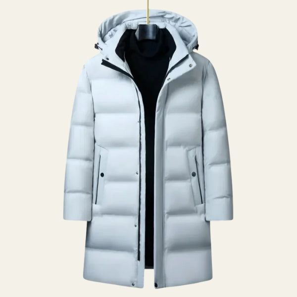 The Aspen Hooded Quilted Long Puffer Jacket