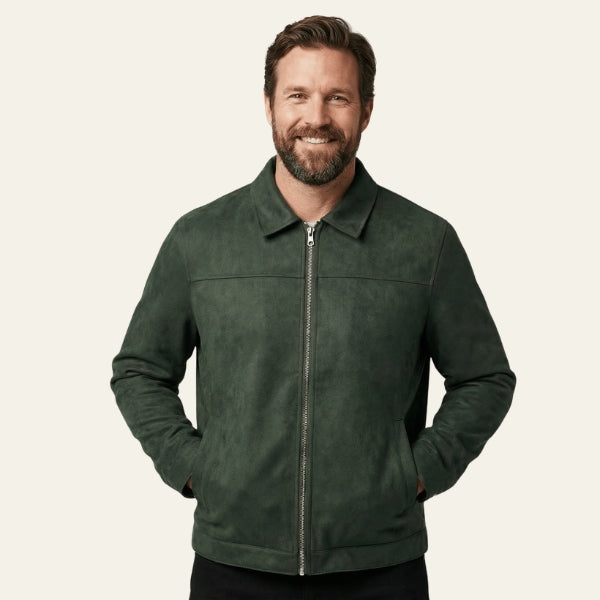 The Sierra Zip-Front Suede Jacket