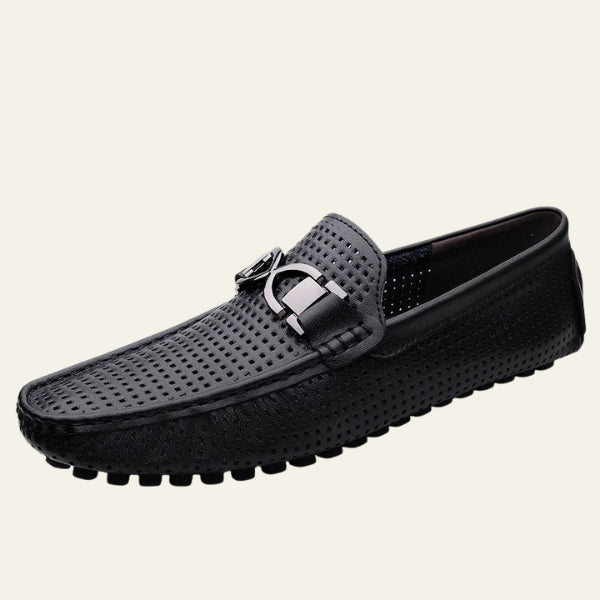 The Riviera Perforated Strap Loafers