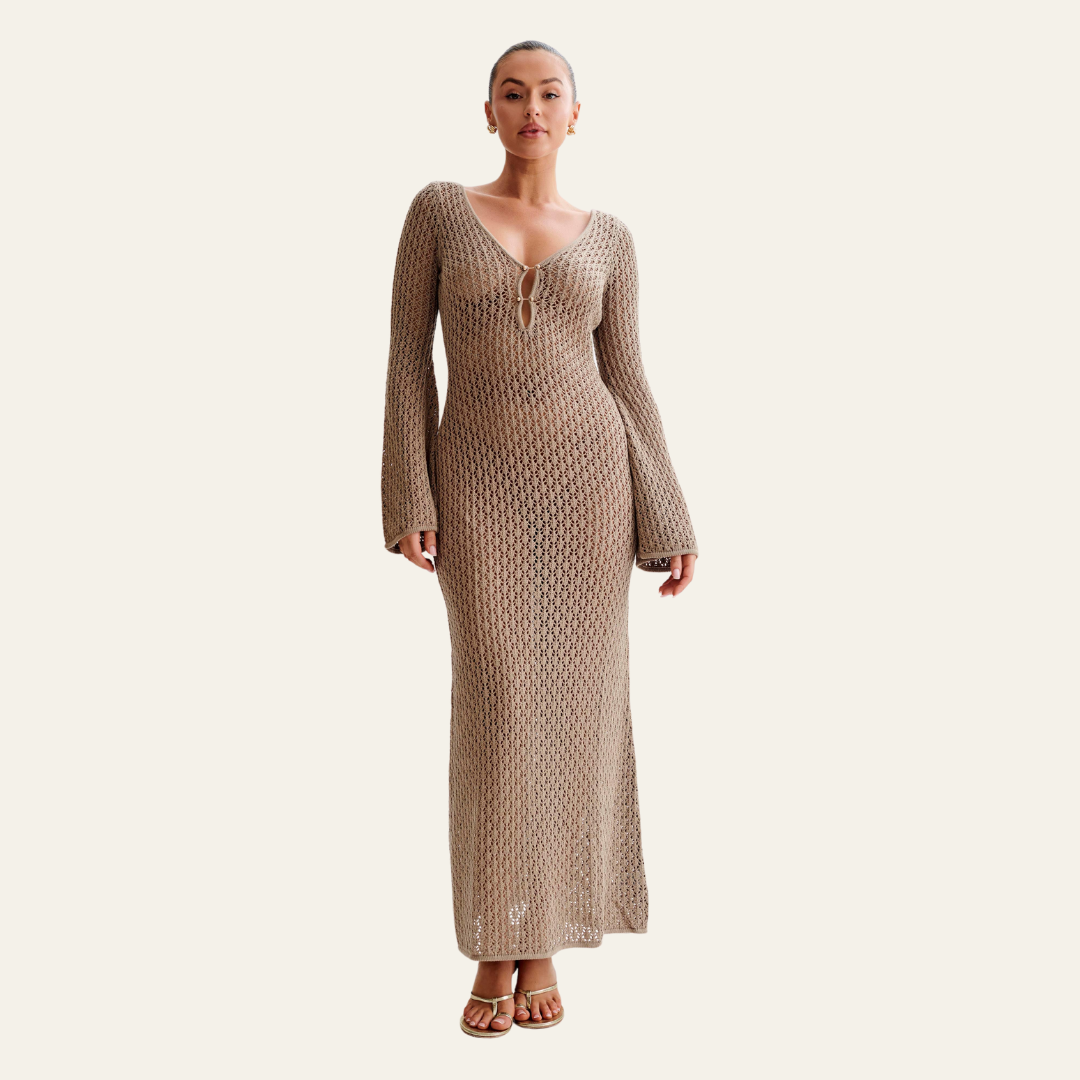 The St. Moritz Knit Beach Maxi Dress