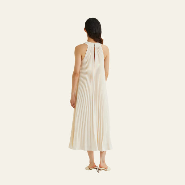 The Amalfi Pleated Midi Dress