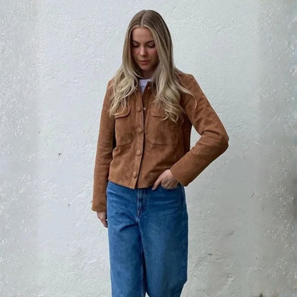 The Oslo Suede Cropped Jacket