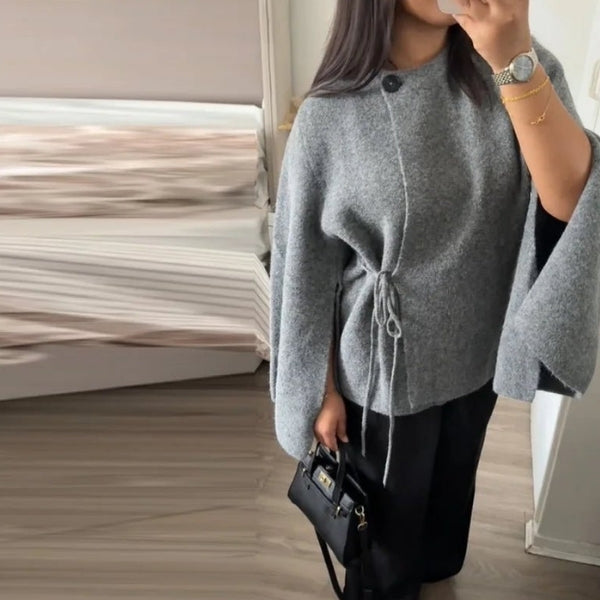 The Aspen Tie-Waist Batwing Cardigan