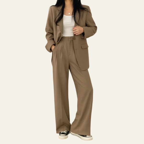 The Milan Tailored Blazer and Wide-Leg Trouser Set