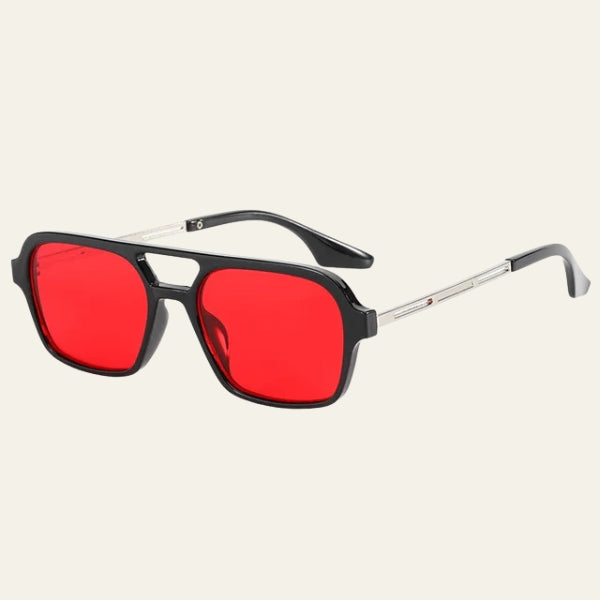 The Capri Double-Bridge Square Sunglasses