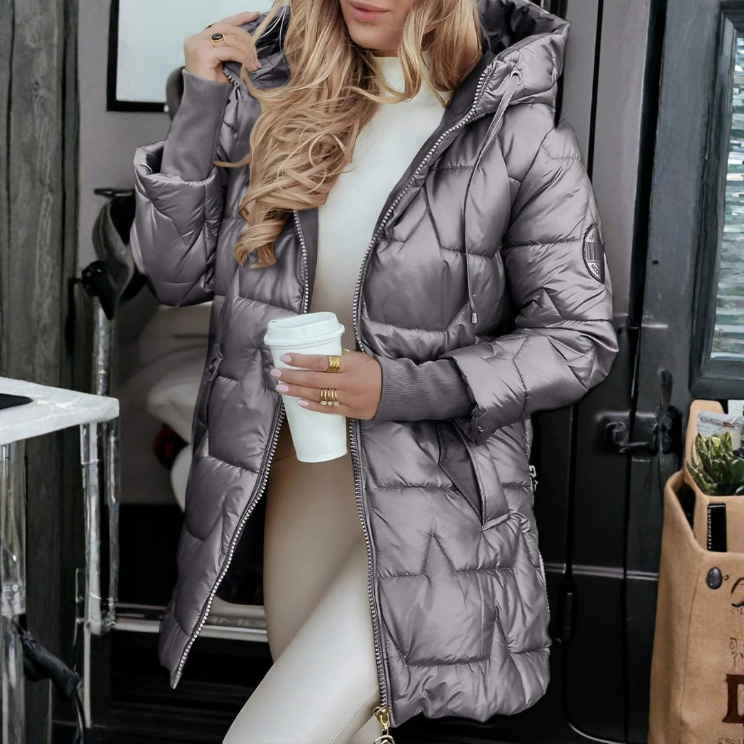 The Alpine Quilted Hooded Puffer Jacket