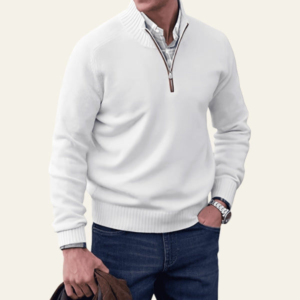 The Hudson Half-Zip Knit Sweater