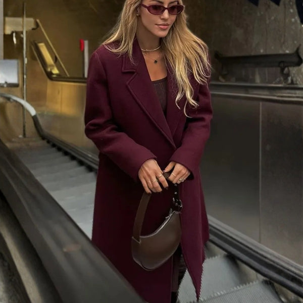 The Vienna Double-Breasted Long Coat