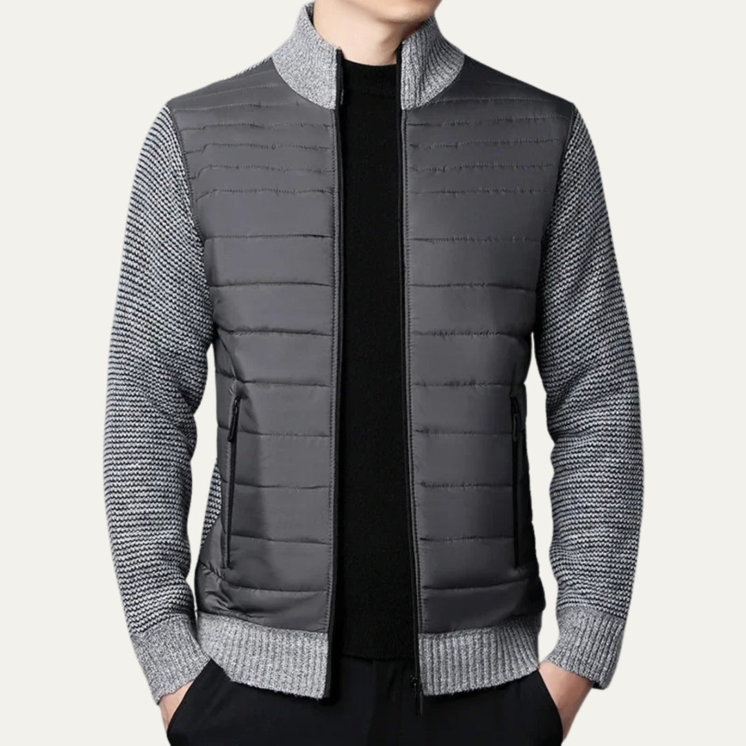 The Aspen Quilted Knit Zip Jacket