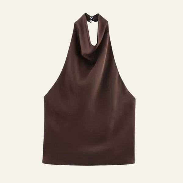 The Siena Draped Halter-Neck Top