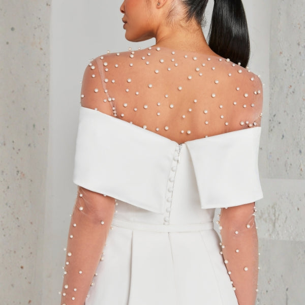 The Amalfi Belted Off-Shoulder Mini Dress