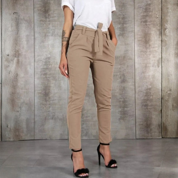 The Alegra Belted Tapered Trousers