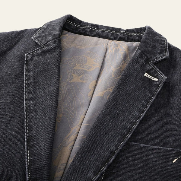 The Hudson Washed Denim Blazer