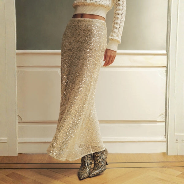 The Monaco Sequin Maxi Skirt
