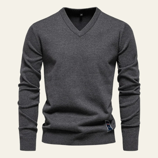 The Marseille Knit V-Neck Sweater