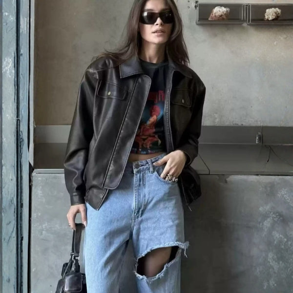 The Soho Espresso Leather Jacket