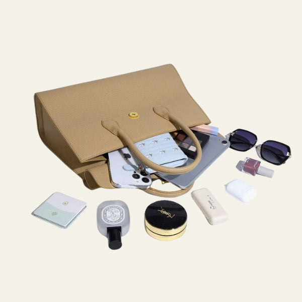 The Siena Pebbled Top-Handle Bag