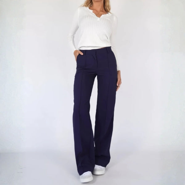 The Milan Tailored Wide-Leg Trousers