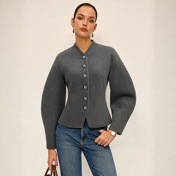 The Oslo Dome-Button Jacket