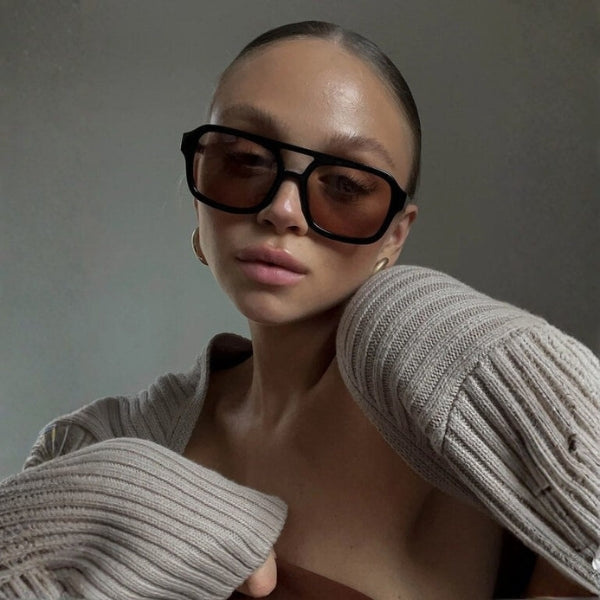 The Maya Tortoiseshell Square Sunglasses