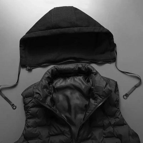 The Alpine Quilted Hooded Vest