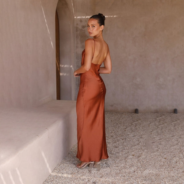 The Sorrento Cowl-Neck Maxi Dress