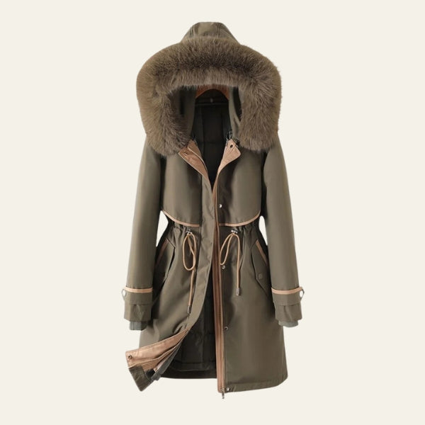 The Aspen Faux-Fur Hood Parka Coat