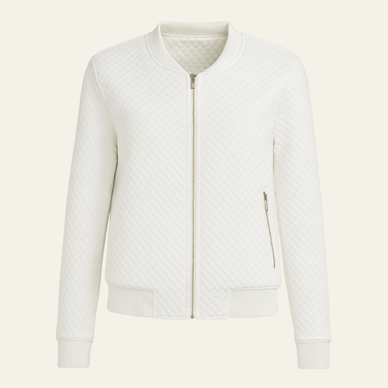 The Antwerp Quilted Bomber Vest
