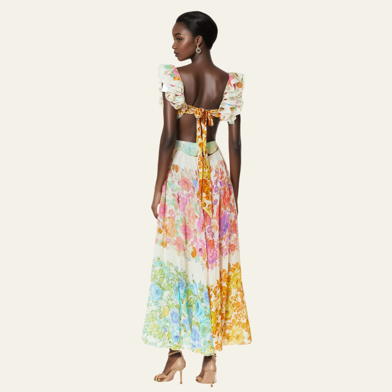 The Portofino Floral Maxi Dress