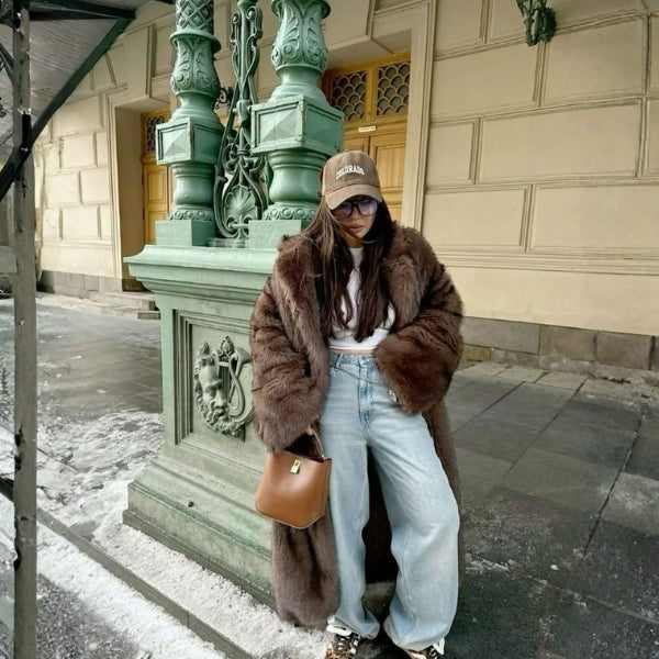 The Aspen Plush Faux-Fur Longline Coat