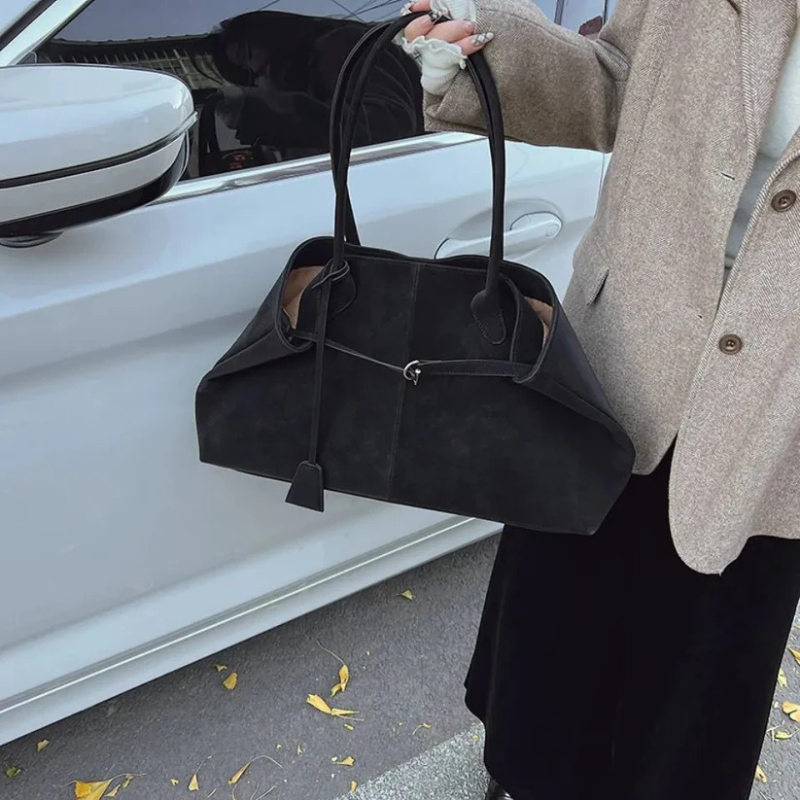 The Amara Suede Tote Bag