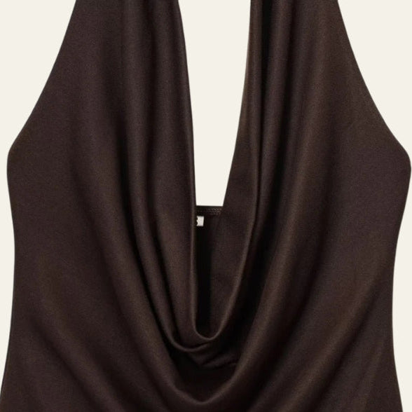 The Capri Metal-Ring Halter Bodysuit