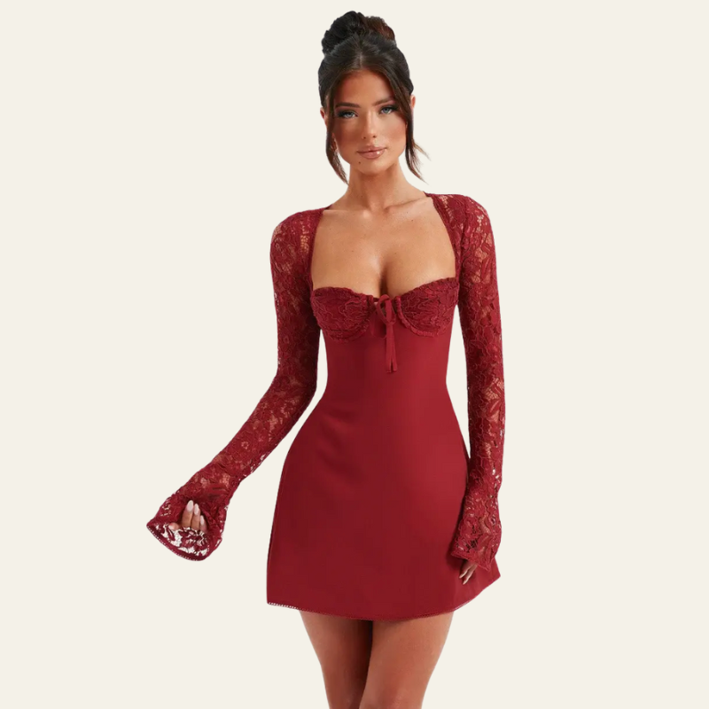 The Amalfi Lace Mini Dress