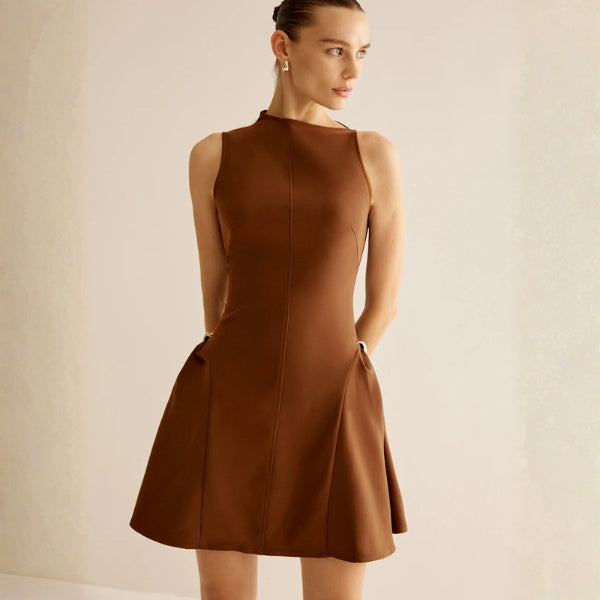 The Valencia Ring-Gathered Mini Dress
