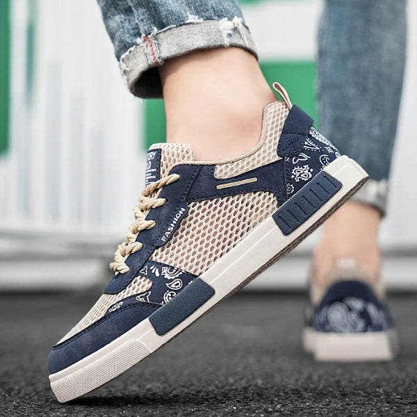 The Riviera Mesh Pattern Sneakers
