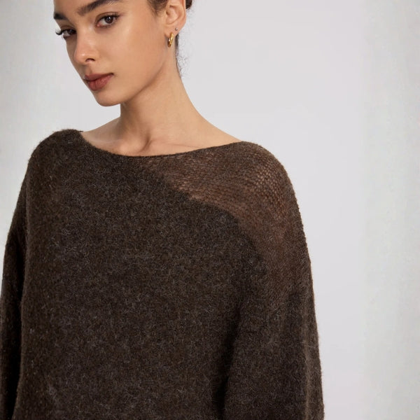 The Capri Brushed-Texture Boatneck Sweater
