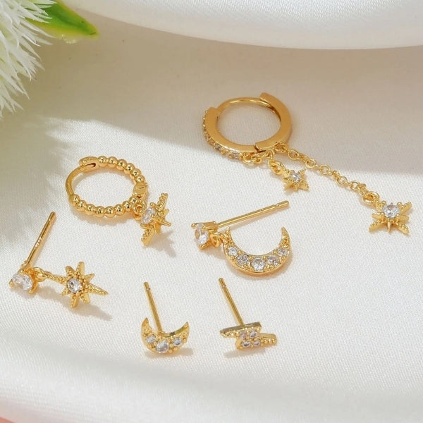 The Luna Celestial Mismatch Earring Set