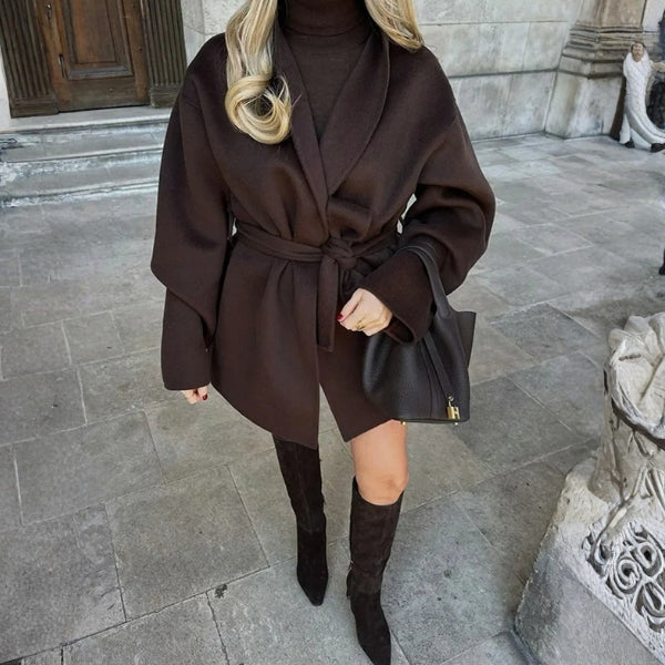 The Vienna Belted Wrap Coat