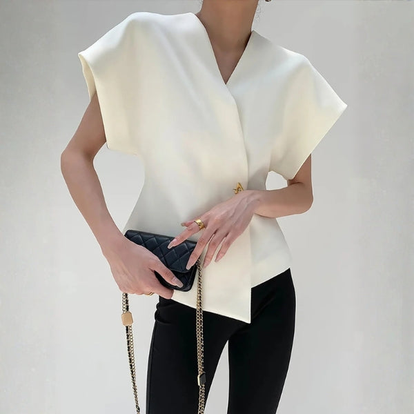 The Lucerne Structured Wrap Top